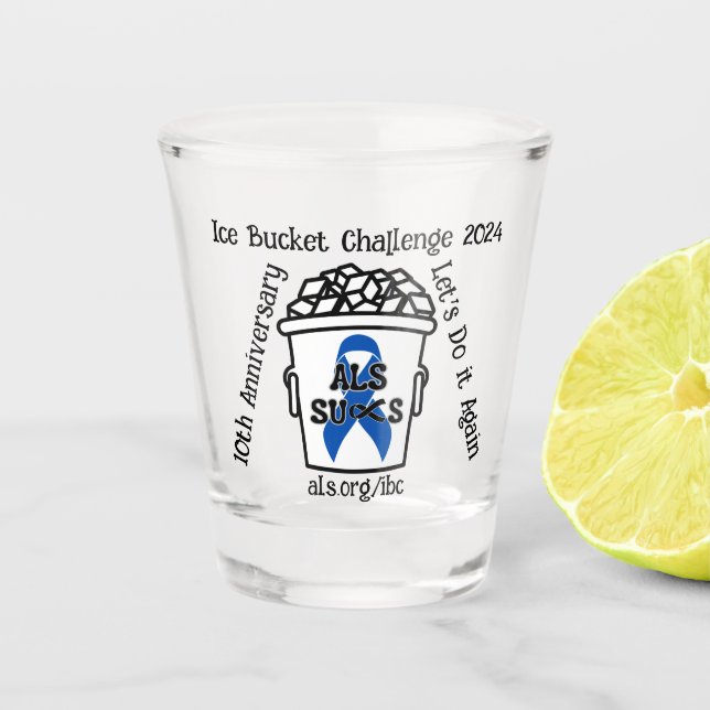 Vaso De Chupito ALS Sucks Ice Bucket Challenge (Anverso)