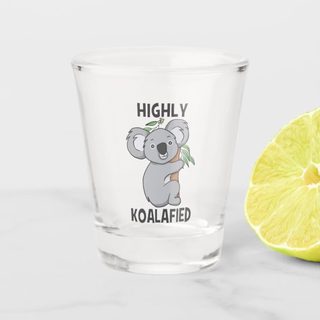 Vaso De Chupito Altamente Koalafied Koala (Anverso)
