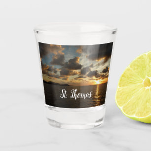 Vaso De Chupito Amanecer en St. Thomas I Islas Vírgenes Estadounid