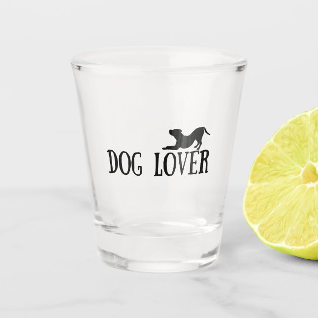Vaso De Chupito Amante de los perros (Anverso)