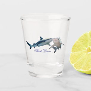 Vaso De Chupito Amantes del tiburón blanco