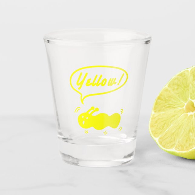 Vaso De Chupito Amarilla! Copas de vino blanco (Anverso)