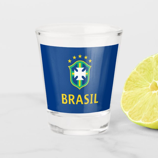 Vaso De Chupito Amarillo Brasil (Anverso)