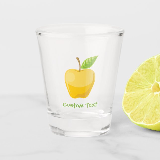 Vaso De Chupito Amarillo de Apple (Anverso)