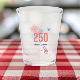 Vaso De Chupito América 250 Aniversario 1776 2026 Patriótico