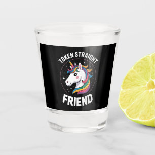 Vaso De Chupito Amigo heterosexual simbólico Unicornio Gay Orgullo
