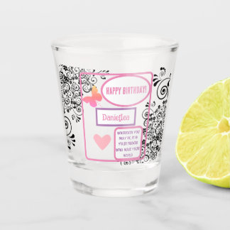 Vaso De Chupito Amigo personalizado regalo de cumpleaños feliz