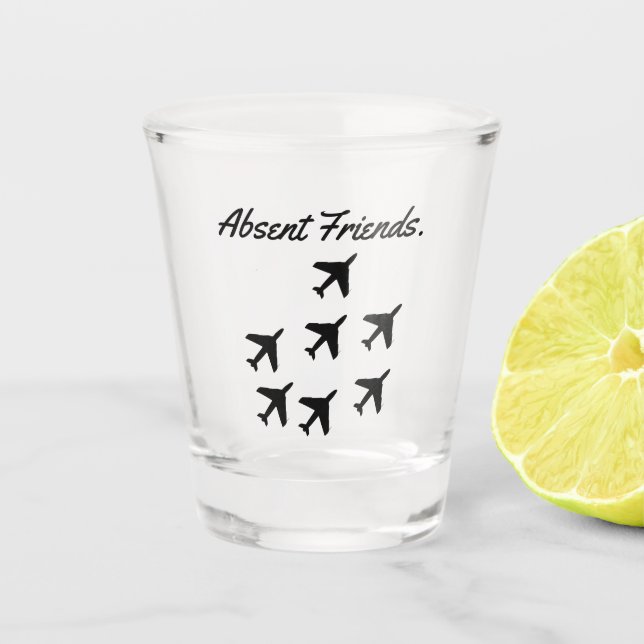 Vaso De Chupito Amigos ausentes (Anverso)