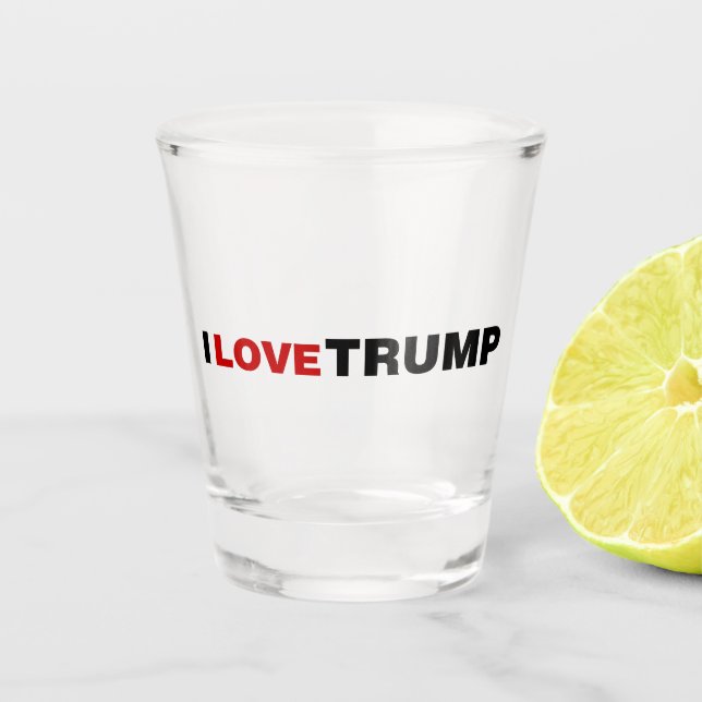 Vaso De Chupito Amo a Trump (Anverso)