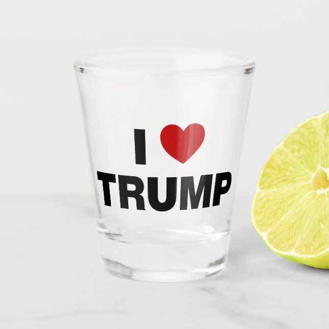 Vaso De Chupito Amo a Trump (Anverso)