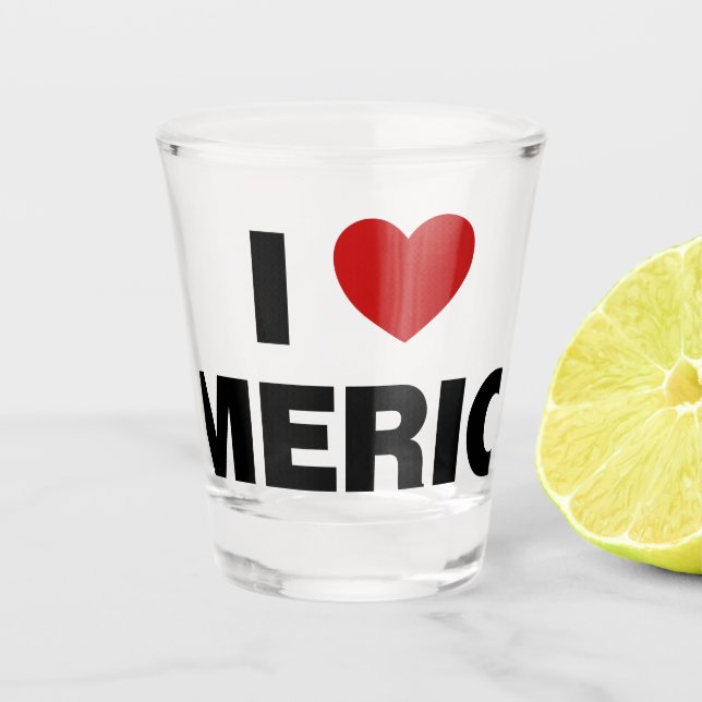 Vaso De Chupito Amo América (Anverso)