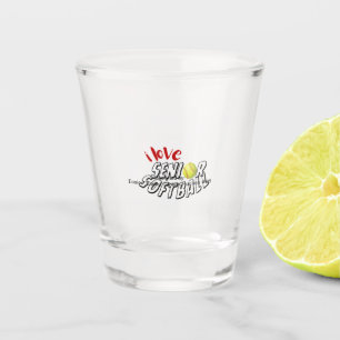 Vaso De Chupito Amo el enfriador de botellas de softball para mayo