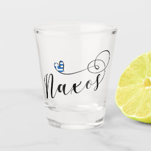 Vaso De Chupito Amo Naxos, Bandera Griega