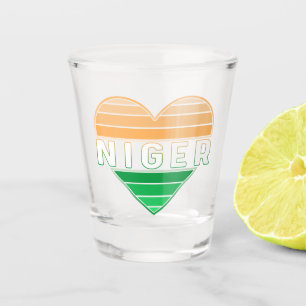 Vaso De Chupito Amo Níger, corazón nigerino