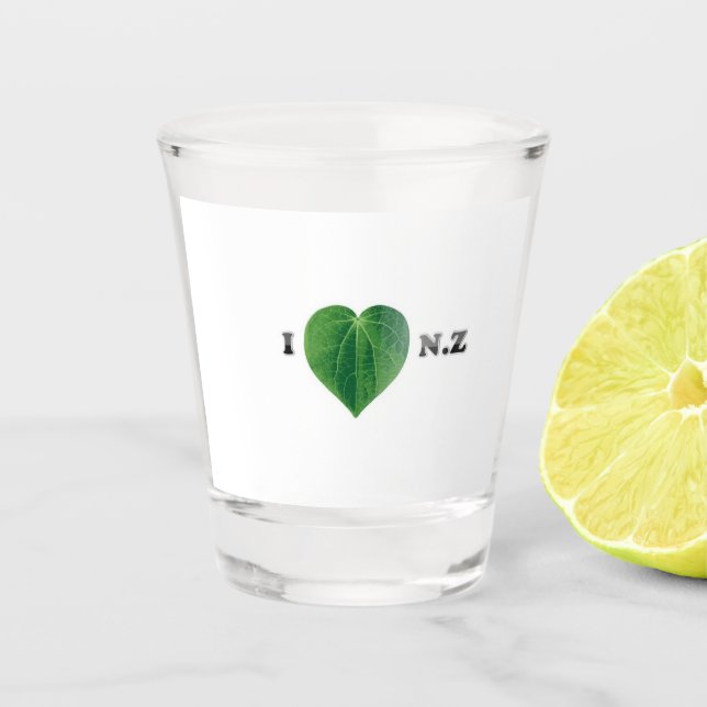 Vaso De Chupito Amo Nueva Zelanda - Kawakawa Shotglass (Anverso)