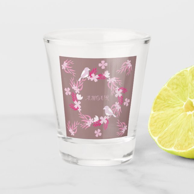 Vaso De Chupito amor de pájaro (Anverso)