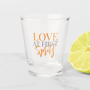 Vaso De Chupito Amor en la primera ducha de novias en Spritz