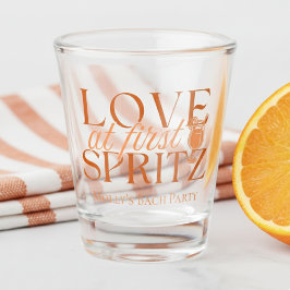 Vaso De Chupito Amor en la primera Naranja moderna Spritz Bachelor