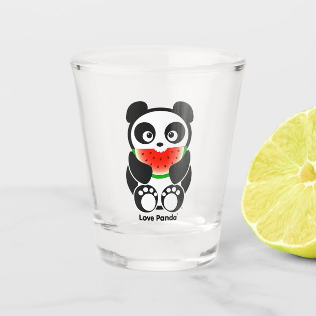 Vaso De Chupito Amor Panda® Vidrio de disparo (Anverso)