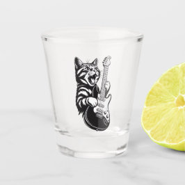 Vaso De Chupito Amor por Música Genial | Gato de Rock Tocando Guit