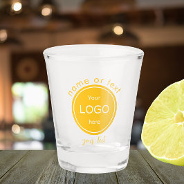 Vaso De Chupito añadir el logotipo de su empresa Bar amarillo