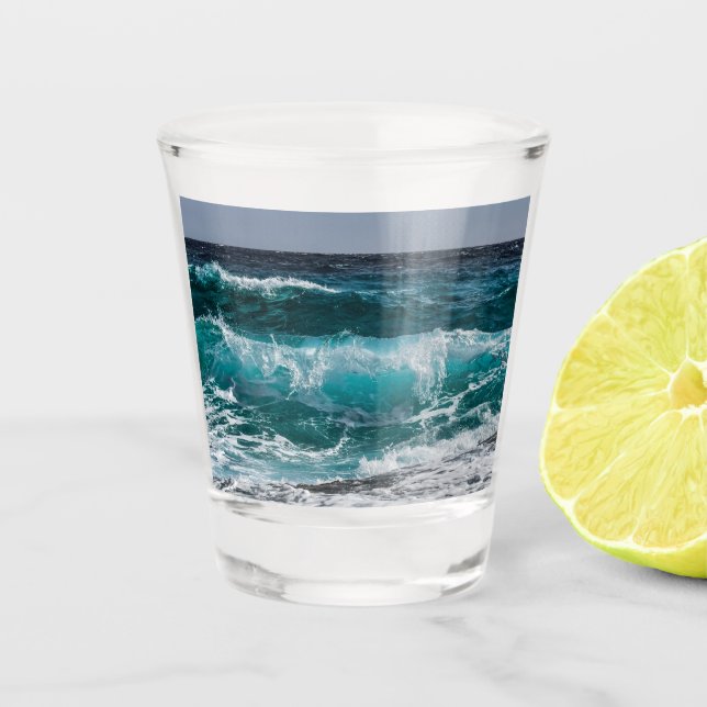 Vaso De Chupito Añadir tu propia foto personalizada (Anverso)