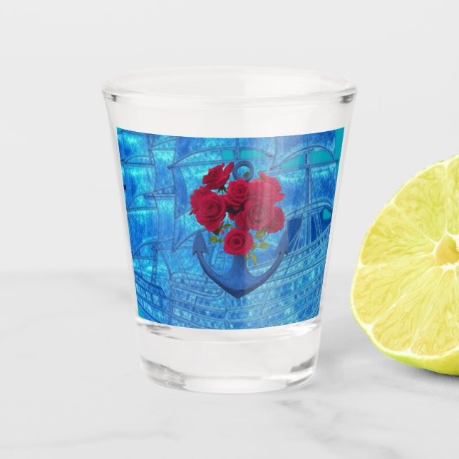 VASO DE CHUPITO ANCHOR ROSA (Anverso)