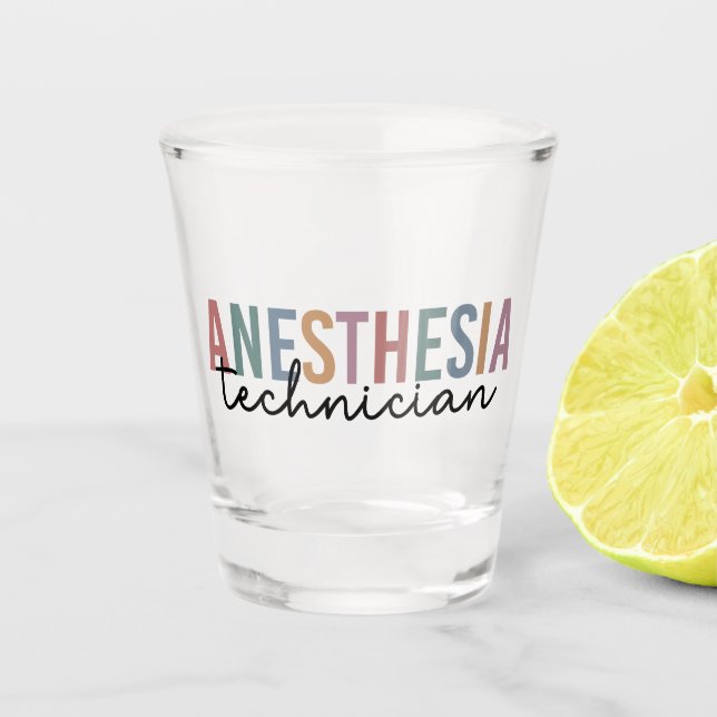 Vaso De Chupito Anestesia Técnica Retro Anestesia Tech (Anverso)