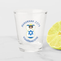 Ángel de Hanukkah con Bandera Israelí Personalizad