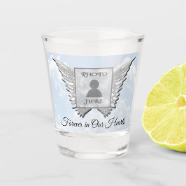 Vaso De Chupito Ángel Wings Memorial Añadir Vidrio Fotográfico