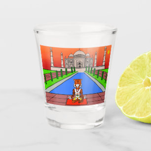 Vaso De Chupito Animales del mundo, India: Tigre