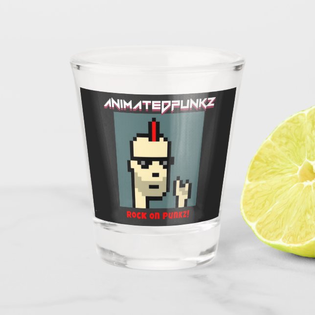 Vaso De Chupito AnimatedPunkz - OG raro - Rock n Roll #463 (Anverso)