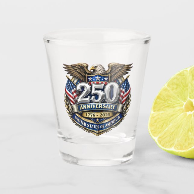 Vaso De Chupito Aniversario 250 de EE. UU. (Anverso)