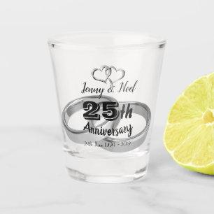 Vaso De Chupito Aniversario 25 personalizado
