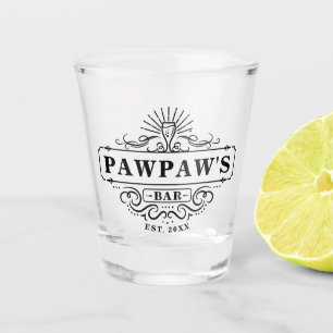 Vaso De Chupito Año de personalizado Pawpaw Bar Año Cristal establ