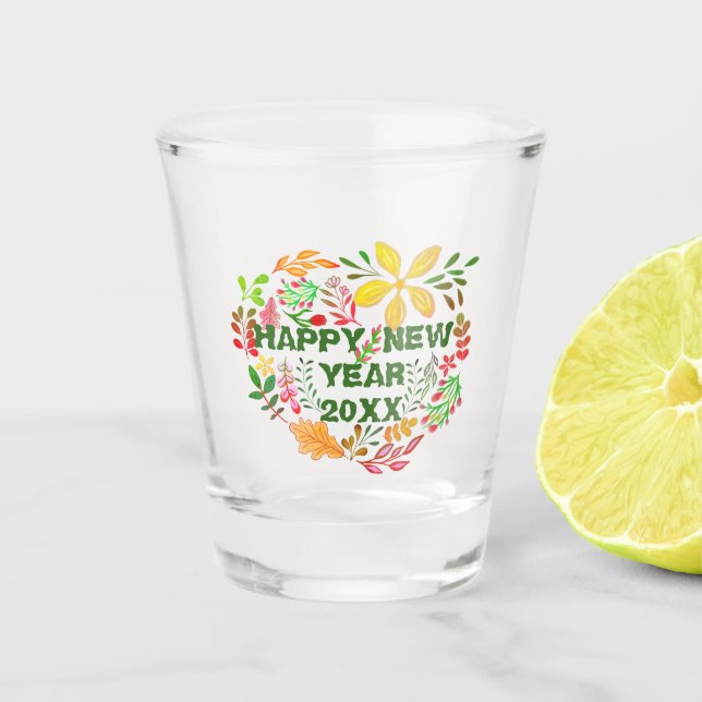 VASO DE CHUPITO AÑO NUEVO 20XX PERSONALIZADO FELIZ (Anverso)