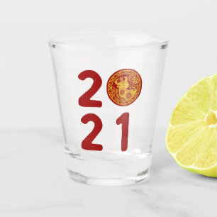 Vaso De Chupito Año Nuevo Lunar De Ox 2021 Animal Zodiaco