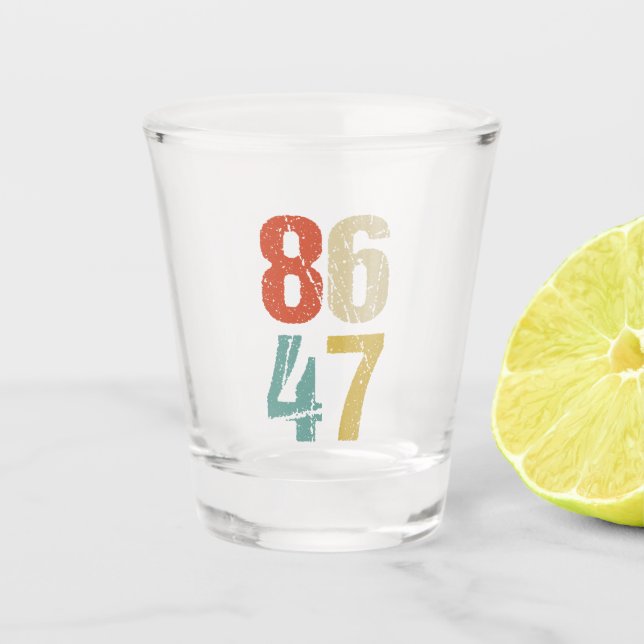 Vaso De Chupito Anti-Trump - 86 47 I (Anverso)
