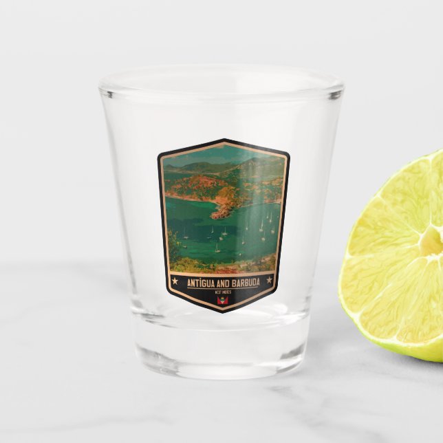 Vaso De Chupito Antigua y Barbuda (Anverso)