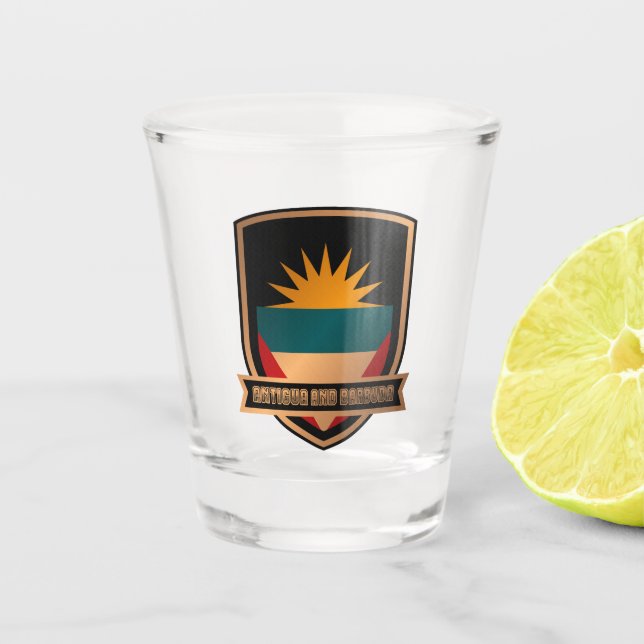 Vaso De Chupito Antigua y Barbuda (Anverso)