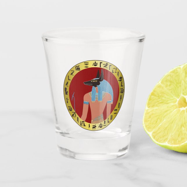 Vaso De Chupito Anubis, Dios Egipcio (Anverso)