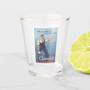 Vaso De Chupito Anuncio de cigarrillos de Chesterfield de época