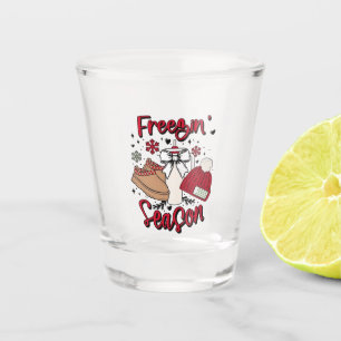 Vaso De Chupito Anuncio de embarazo en Navidad de temporada de con