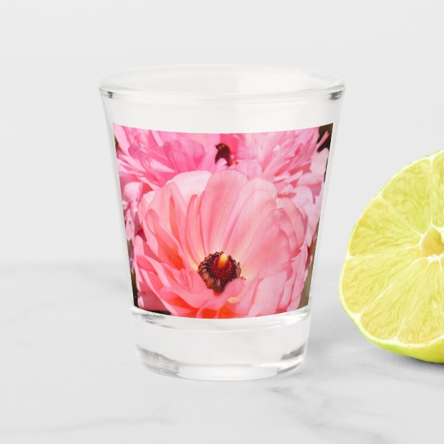 Vaso De Chupito Apareciendo en rosa  (Anverso)