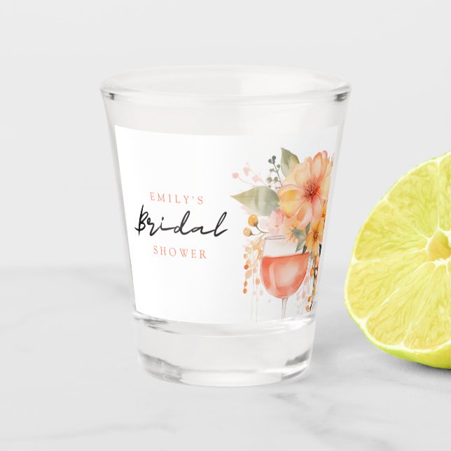 Vaso De Chupito Aperol Spritz Floral Bridal Shower (Anverso)