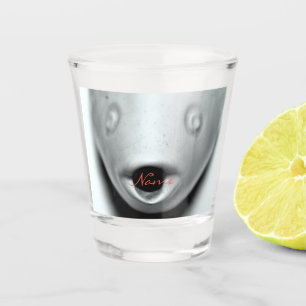 Vaso De Chupito Apertura de la cara de pescado malva