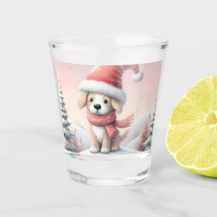 Vaso De Chupito Apertura de Navidades cortos con sombrero de santa