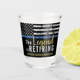Vaso De Chupito Aplicación de la ley de jubilación de la policía L