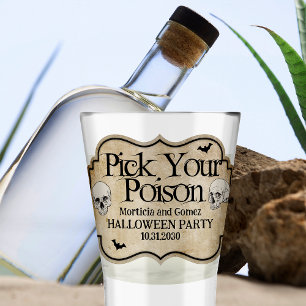 Vaso De Chupito Apothecario personalizado de Halloween Adulto Vint
