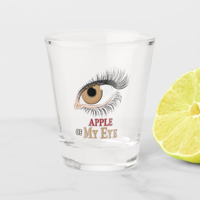 Vaso De Chupito Apple of My Eye Eyelashes Art (Anverso)
